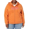 Amazon Essentials Disney | Marvel | Star Wars Women’s Fleece Full-Zip Hoodie Sweatshirts (Available in Plus Size)(Star Wars Logo)