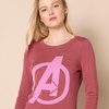 Amazon Essentials Disney | Marvel | Star Wars Women’s Lightweight Crewneck Sweater(Avengers Logo – Womens)