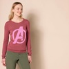 Amazon Essentials Disney | Marvel | Star Wars Women’s Lightweight Crewneck Sweater(Avengers Logo – Womens)
