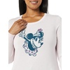 Amazon Essentials Disney | Marvel | Star Wars Women’s Lightweight Crewneck Sweater(Minnie Peace)