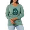 Amazon Essentials Disney | Marvel | Star Wars Women’s Lightweight Crewneck Sweater(Star Wars Vader)