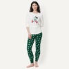 Amazon Essentials Disney | Marvel | Star Wars Women’s Snug-Fit Cotton Pajama Set(Mickey Holiday)