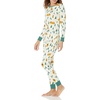 Amazon Essentials Disney | Marvel | Star Wars Women’s Snug-Fit Cotton Pajama Set(Pooh Holiday Forest)