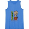 Amazon Essentials Guardians of the Galaxy Groot Grow With The Flow Tank Top(Royal Blue)