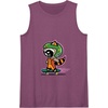 Amazon Essentials Guardians of the Galaxy Skateboarding Rocket Tank Top(Purple)