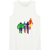 Amazon Essentials Marvel Avengers Flat and Stylized Heroes Tank Top(White)