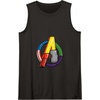 Amazon Essentials Marvel Avengers Multi Hero Logo Collage Tank Top(Black)
