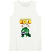 Amazon Essentials Marvel Avengers The Incredible Hulk Hangry Tank Top(White)