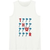Amazon Essentials Marvel Avengers Thor Hammer Grid Tank Top(White)