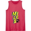Amazon Essentials Marvel Miles Morales Spider-Man Bold Yellow Name Tank Top(Red)