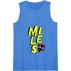 Amazon Essentials Marvel Miles Morales Spider-Man Bold Yellow Name Tank Top(Royal Blue)