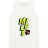 Amazon Essentials Marvel Miles Morales Spider-Man Bold Yellow Name Tank Top(White)