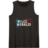 Amazon Essentials Marvel Miles Morales Spider-Man Checkerboard Collage Tank Top(Black)