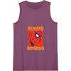 Amazon Essentials Marvel Spider-Man Always Amazing Boxed Portrait Tank Top(Purple)