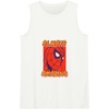 Amazon Essentials Marvel Spider-Man Always Amazing Boxed Portrait Tank Top(White)