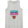 Amazon Essentials Marvel Spider-Man Doodle Always Amazing Tank Top(Heather Grey)