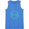 Amazon Essentials Marvel Spider-Man Dripping Blue Face Logo Tank Top(Royal Blue)