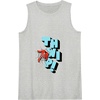 Amazon Essentials Marvel Spider-Man Hand Thwip! Web-Slinger Tank Top(Heather Grey)