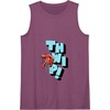 Amazon Essentials Marvel Spider-Man Hand Thwip! Web-Slinger Tank Top(Purple)
