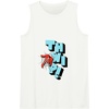 Amazon Essentials Marvel Spider-Man Hand Thwip! Web-Slinger Tank Top(White)
