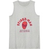 Amazon Essentials Marvel Spider-Man Hand-Drawn Mask Favorite Wall-Crawler Tank Top(Heather Grey)