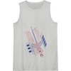 Amazon Essentials Marvel Spider-Man Hanging in the City Line Drawing Tank Top(Heather Grey)