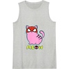 Amazon Essentials Marvel Spider-Man Miles Morales Cat with Mask Meow Tank Top(Heather Grey)