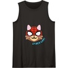 Amazon Essentials Marvel Spider-Man Spider-Cat Portrait Tank Top(Black)