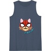Amazon Essentials Marvel Spider-Man Spider-Cat Portrait Tank Top(Navy Blue)