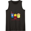 Amazon Essentials Marvel Super Heroes Super Meal Burger and Fries Tank Top(Black)