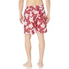 Amazon Essentials Men’s Men’s 9″ Quick-Dry Lightweight Breathable Swim Trunk with Mesh Liner(Red Hibiscus Flower)