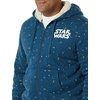 Amazon Essentials Men’s Sherpa-Lined Hooded Sweatshirt Full-Zip Hoodie with Drawstring(Star Wars Logo Ships)