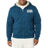 Amazon Essentials Men’s Sherpa-Lined Hooded Sweatshirt Full-Zip Hoodie with Drawstring(Star Wars Logo Ships)