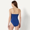 Amazon Essentials Women’s Bandeau One Piece Swimsuit(Deep Blue)