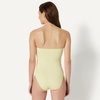 Amazon Essentials Women’s Bandeau One Piece Swimsuit(Light Yellow)