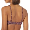 Amazon Essentials Women’s Bandeau Swim Top with Removable Straps, Mesh Liner, Hook Fastener(Brick Red Leopard)
