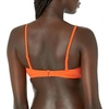 Amazon Essentials Women’s Bandeau Swim Top with Removable Straps(Orange)