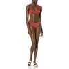 Amazon Essentials Women’s Classic Full Coverage Bikini Swimsuit Bottom(Brick Red)
