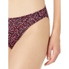 Amazon Essentials Women’s Classic Full Coverage Bikini Swimsuit Bottom(Brick Red Leopard)