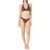 Amazon Essentials Women’s Classic Full Coverage Bikini Swimsuit Bottom(Brick Red Leopard)