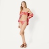 Amazon Essentials Women’s Classic Full Coverage Bikini Swimsuit Bottom(Bright Red Multi Folk Floral)