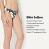 Amazon Essentials Women’s Classic Full Coverage Bikini Swimsuit Bottom(Cream Black Floral)