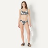 Amazon Essentials Women’s Classic Full Coverage Bikini Swimsuit Bottom(Cream Black Floral)