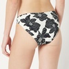 Amazon Essentials Women’s Classic Full Coverage Bikini Swimsuit Bottom(Cream Black Floral)