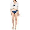 Amazon Essentials Women’s Classic Full Coverage Bikini Swimsuit Bottom(Deep Blue)