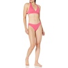 Amazon Essentials Women’s Classic Full Coverage Bikini Swimsuit Bottom(Hot Pink)