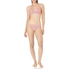Amazon Essentials Women’s Classic Full Coverage Bikini Swimsuit Bottom(Pale Peach Micro Floral)