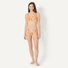 Amazon Essentials Women’s Classic Full Coverage Bikini Swimsuit Bottom(Rust Orange Abstract Palms)