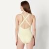 Amazon Essentials Women’s Criss-Cross Back One-Piece Swimsuit, Slim Fit(Light Yellow)