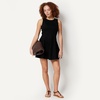 Amazon Essentials Women’s Fit & Flare Denim Mini Dress(Black)